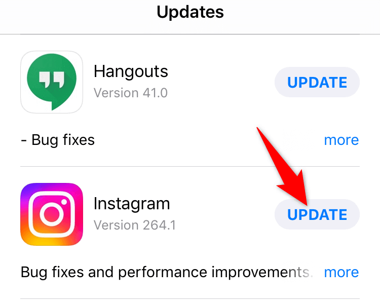 Update Instagram for iOS or Android image 2