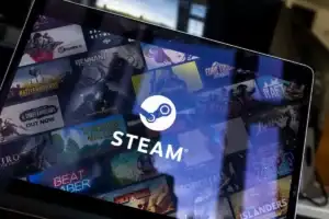 steam running on laptop