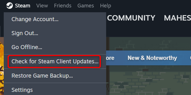 Update Steam to Resolve a Black Screen Issue image