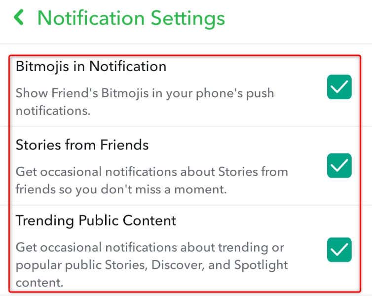 How to Deactivate Selective Notifications in Your Snapchat App image