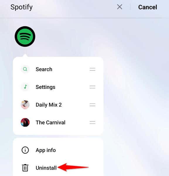 Remove and Reinstall Spotify on Your Device image