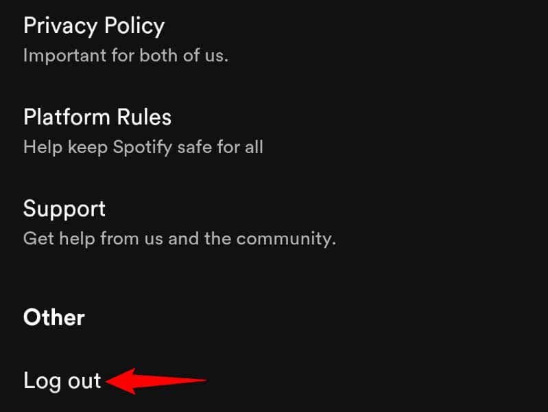 Log Out and Back Into Your Spotify Account image