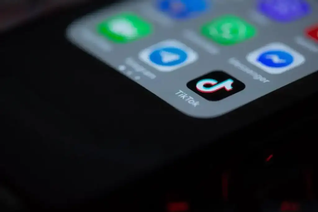 tiktok - Online Tech Tips TikTok app on smartphone screen