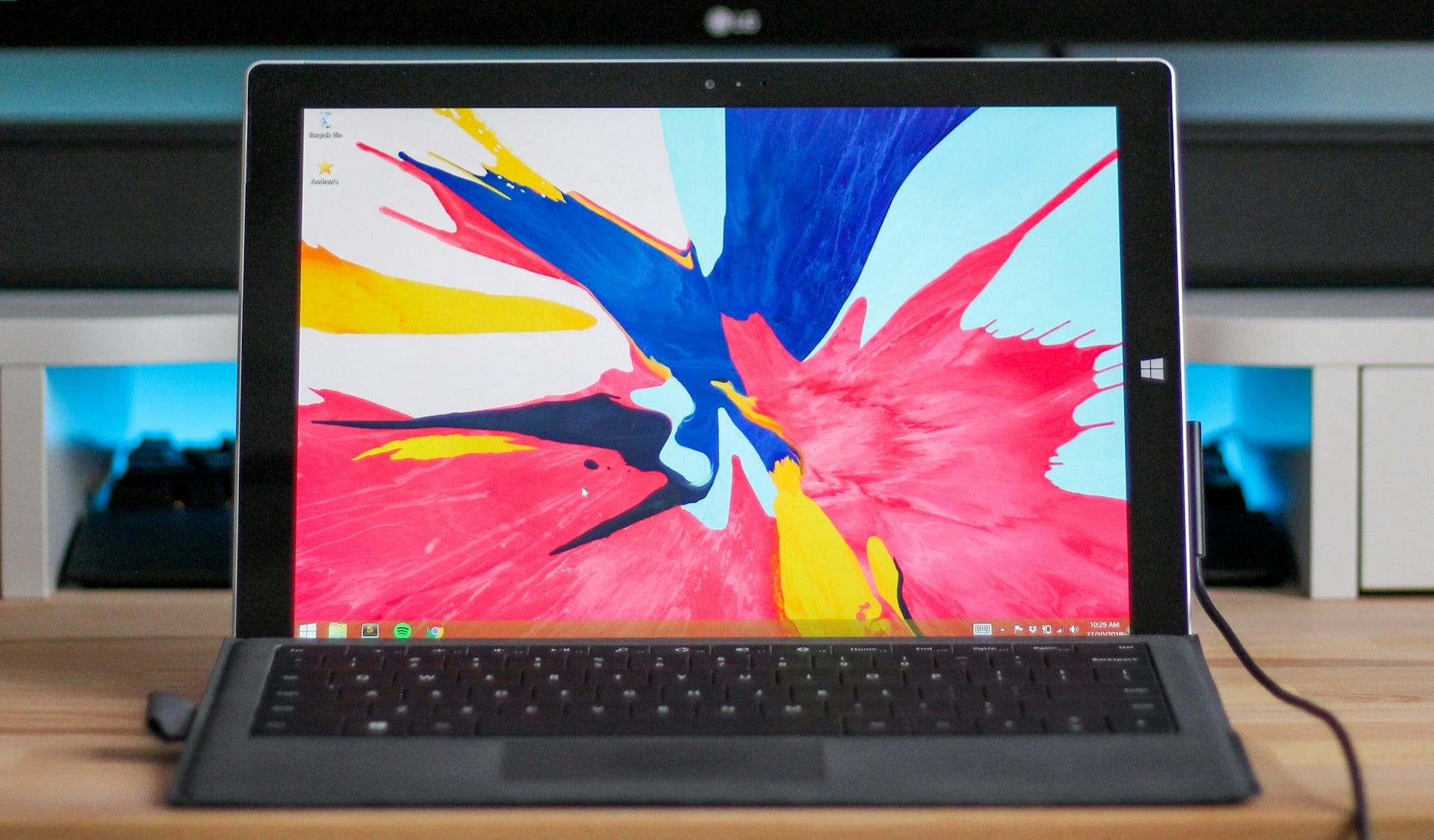 turn-off-visual-effects-windows-pc - Online Tech Tips Microsoft Surface computer with power adapter plugged in