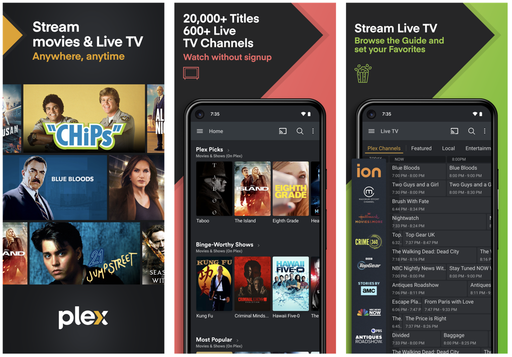 3-plex - Online Tech Tips Plex app on Android.