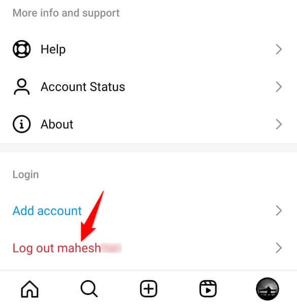 Sign Out and Back Into Your Instagram Account image