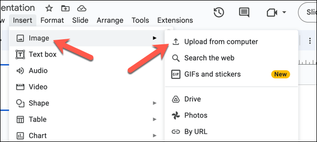 Using the Flip Image Tools in Google Slides image