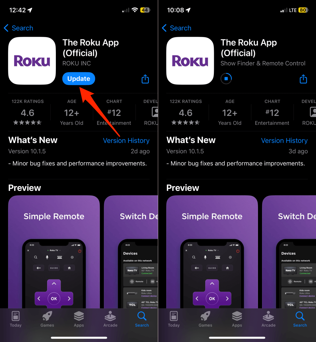 roku-remote-app-not-connecting-to-tv-9-fixes-to-try-17-compressed - Online Tech Tips Update the Roku TV App image - roku-remote-app-not-connecting-to-tv-9-fixes-to-try-17-compressed