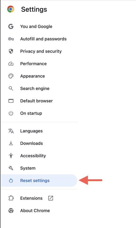 how-to-turn-off-hardware-acceleration-chrome-ott-12-compressed - Online Tech Tips The Chrome Settings panel with the Reset Settings option highlighted. - how-to-turn-off-hardware-acceleration-chrome-ott-12-compressed