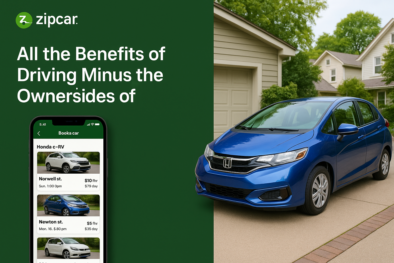 Zipcar fleet partner program page showing requirements and benefits for car owners in 2026