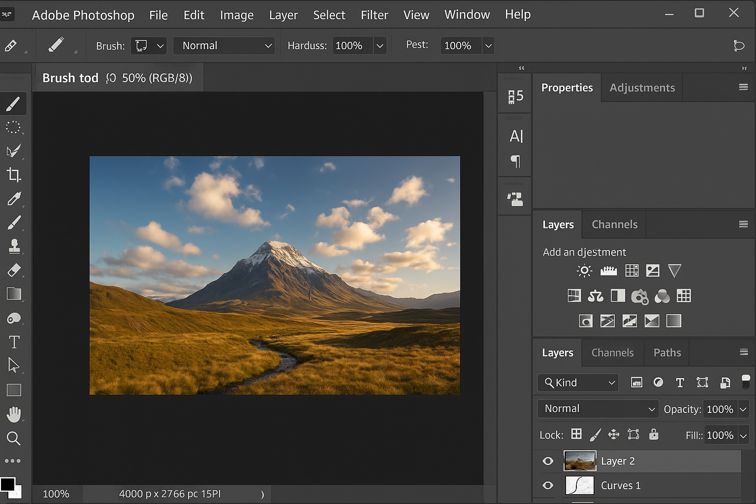 Photoshop 2026 interface highlighting new AI-powered GIF optimization features and tools