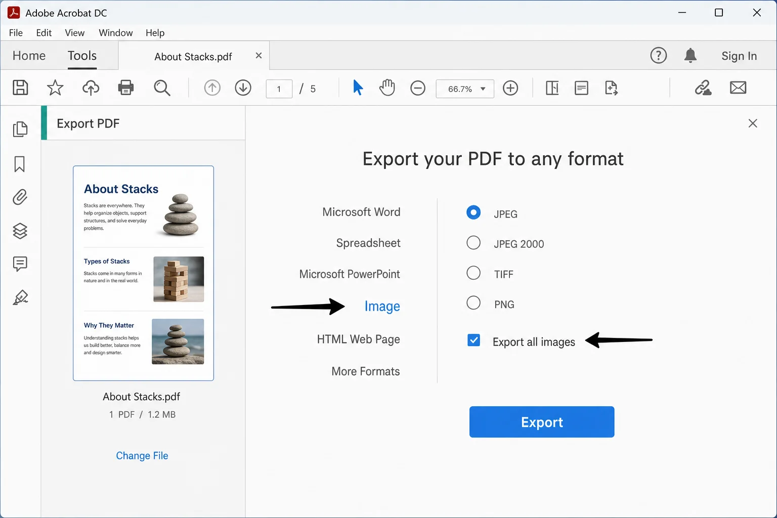 6 Ways to Extract Images from PDF Files to TIFF, JPEG, PNG image