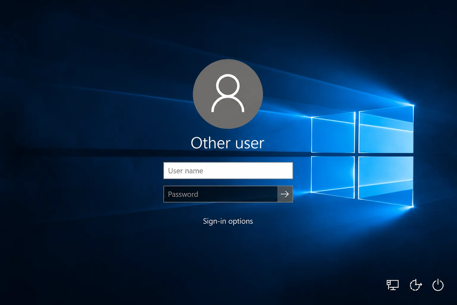 Windows 10 sign-in lock screen