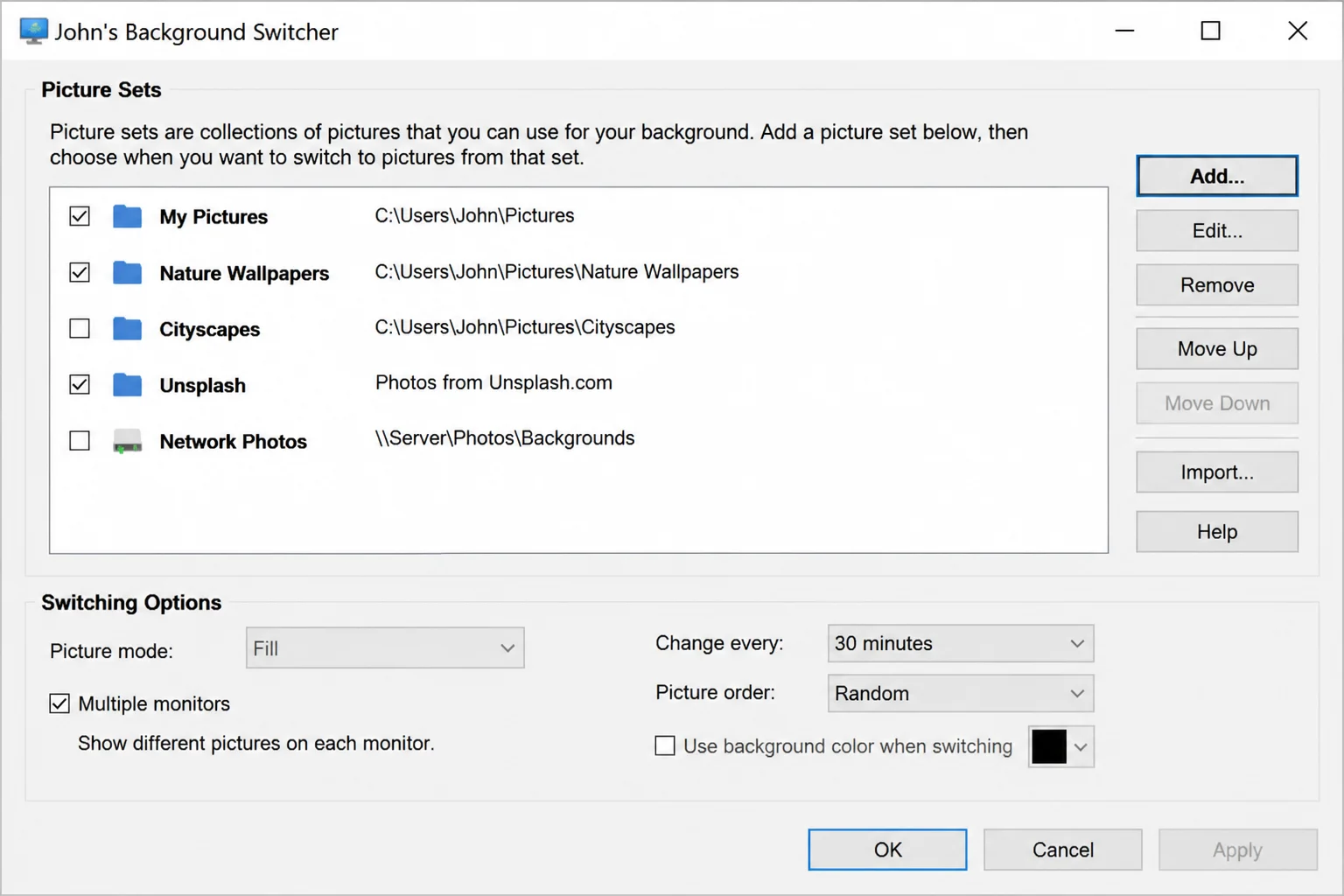 JBS 6.1 main settings window with the Add button clearly visible and highlighted